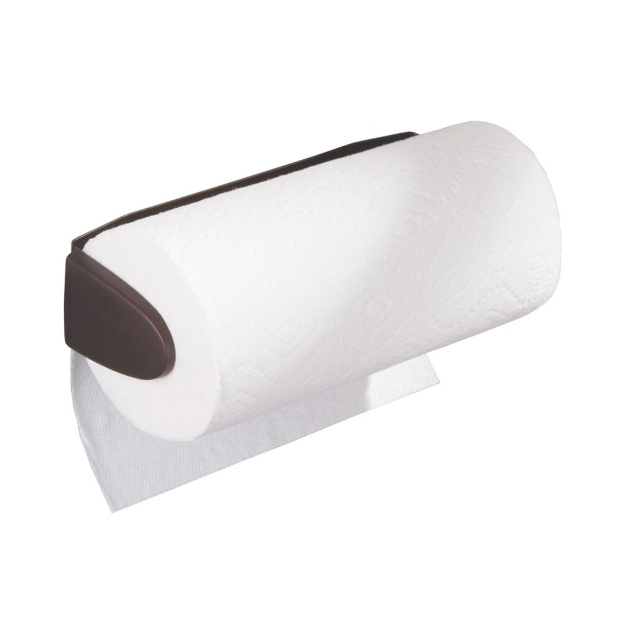 mDesign Metal Wall Mount / Under Cabinet Paper Towel Holder for Kitchen